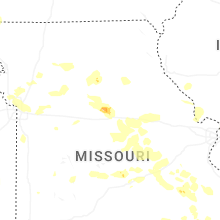 Regional Hail Map for Columbia, MO - Sunday, May 31, 2026