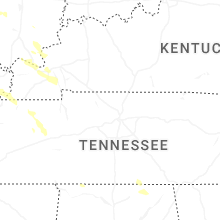 Regional Hail Map for Nashville, TN - Sunday, May 31, 2026