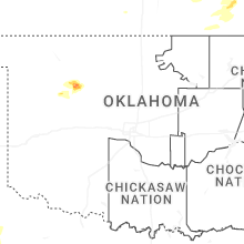 Regional Hail Map for Oklahoma City, OK - Sunday, May 31, 2026