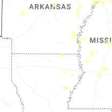 Regional Hail Map for Bastrop, LA - Monday, June 1, 2026