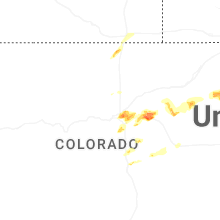 Regional Hail Map for Denver, CO - Monday, June 1, 2026