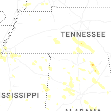 Regional Hail Map for Florence, AL - Monday, June 1, 2026