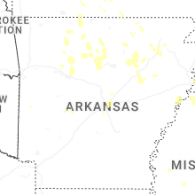 Regional Hail Map for Little Rock, AR - Monday, June 1, 2026