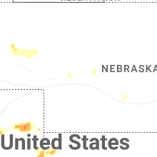 Regional Hail Map for North Platte, NE - Monday, June 1, 2026