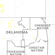 Regional Hail Map for Tulsa, OK - Monday, June 1, 2026