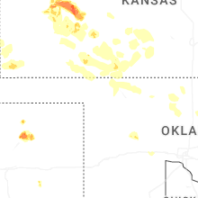 Regional Hail Map for Woodward, OK - Monday, June 1, 2026