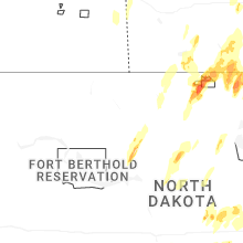 Regional Hail Map for Minot, ND - Tuesday, June 2, 2026