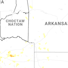 Regional Hail Map for Nashville, AR - Tuesday, June 2, 2026