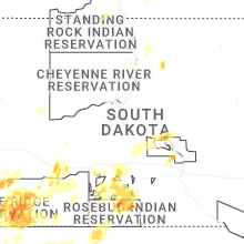 Regional Hail Map for Pierre, SD - Tuesday, June 2, 2026