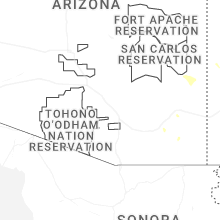 Regional Hail Map for Tucson, AZ - Wednesday, June 3, 2026
