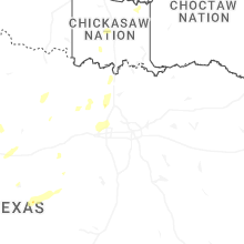 Regional Hail Map for Dallas, TX - Saturday, June 6, 2026