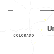 Regional Hail Map for Denver, CO - Saturday, June 6, 2026