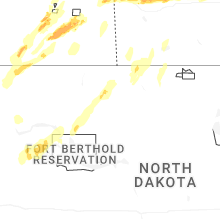 Regional Hail Map for Minot, ND - Saturday, June 6, 2026