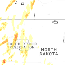 Regional Hail Map for Minot, ND - Sunday, June 7, 2026