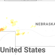 Regional Hail Map for North Platte, NE - Sunday, June 7, 2026