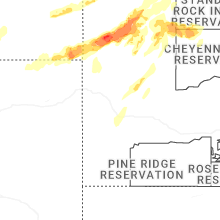 Regional Hail Map for Rapid City, SD - Sunday, June 7, 2026