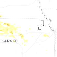 Regional Hail Map for Manhattan, KS - Monday, June 8, 2026