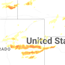 Regional Hail Map for Yuma, CO - Monday, June 8, 2026