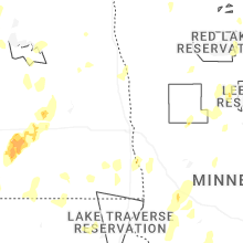 Regional Hail Map for Fargo, ND - Tuesday, June 9, 2026