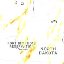 Regional Hail Map for Minot, ND - Tuesday, June 9, 2026