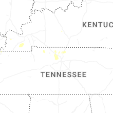Regional Hail Map for Nashville, TN - Tuesday, June 9, 2026