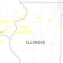Regional Hail Map for Peoria, IL - Thursday, June 11, 2026