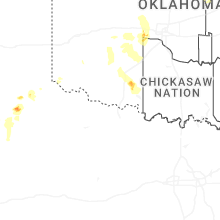 Regional Hail Map for Wichita Falls, TX - Thursday, June 11, 2026