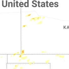 Regional Hail Map for Garden City, KS - Friday, June 12, 2026