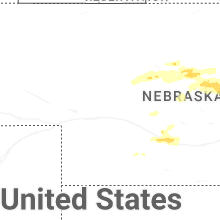 Regional Hail Map for North Platte, NE - Friday, June 12, 2026