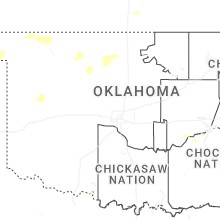 Regional Hail Map for Oklahoma City, OK - Friday, June 12, 2026