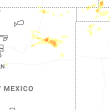 Regional Hail Map for Tucumcari, NM - Friday, June 12, 2026