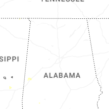 Regional Hail Map for Birmingham, AL - Saturday, June 13, 2026