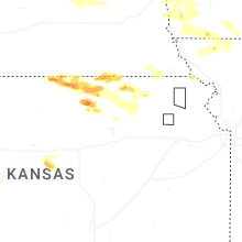 Regional Hail Map for Manhattan, KS - Saturday, June 13, 2026