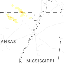 Regional Hail Map for Memphis, TN - Saturday, June 13, 2026