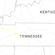 Regional Hail Map for Nashville, TN - Saturday, June 13, 2026