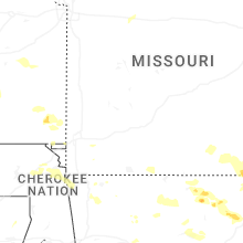Regional Hail Map for Springfield, MO - Saturday, June 13, 2026