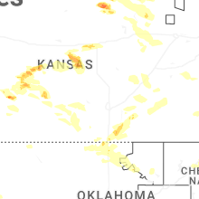 Regional Hail Map for Wichita, KS - Saturday, June 13, 2026