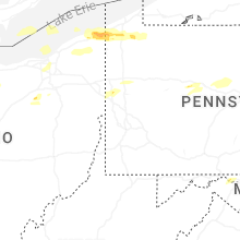 Regional Hail Map for Pittsburgh, PA - Sunday, June 14, 2026