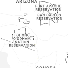 Regional Hail Map for Tucson, AZ - Sunday, June 14, 2026