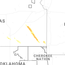 Regional Hail Map for Chanute, KS - Tuesday, June 16, 2026