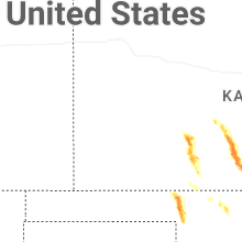 Regional Hail Map for Garden City, KS - Tuesday, June 16, 2026