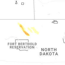 Regional Hail Map for Minot, ND - Tuesday, June 16, 2026