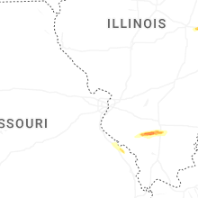 Regional Hail Map for Saint Louis, MO - Tuesday, June 16, 2026
