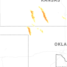 Hail Map for woodward-ok 2026-06-16