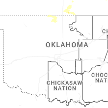 Regional Hail Map for Oklahoma City, OK - Wednesday, June 17, 2026