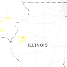 Regional Hail Map for Peoria, IL - Wednesday, June 17, 2026