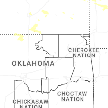 Regional Hail Map for Tulsa, OK - Wednesday, June 17, 2026