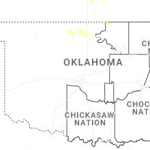 Regional Hail Map for Oklahoma City, OK - Thursday, June 18, 2026