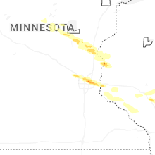 Regional Hail Map for Minneapolis, MN - Friday, June 19, 2026