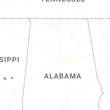 Regional Hail Map for Birmingham, AL - Saturday, June 20, 2026